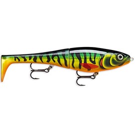 Rapala X-Rap Peto Lure with Two No. 2/0 Hooks, 0.5-1 m Swimming Depth, 20 cm Size, Hot Tiger Pike