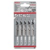 Bosch 2608634897 Jigsaw Blade"T 101 AIF" for hardwood (5 Piece)