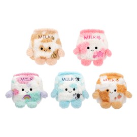 BumBumz 4.5-inch MooBumz Plush 5-Pack - Palmer Peach Milk, Charlotte Cereal Milk, Oakley Oat Milk, Maximus Milk Milk, and Sylvia Sakura Milk - from The Makers of Original Squishmallows