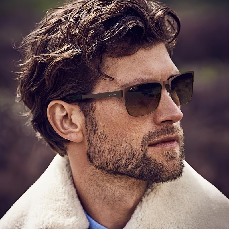CARFIA UV Protection Mens Sunglasses Polarised Mirrored Glasses for Driving