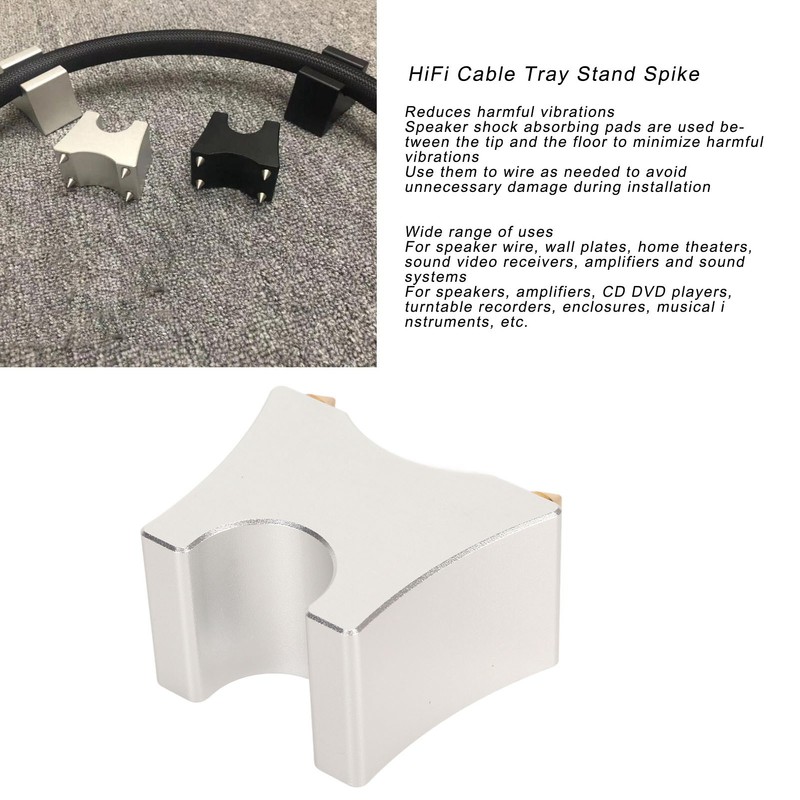 HiFi Cable Stand Spike Shock Absorbing Aluminum Alloy HiFi Speaker