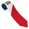 AKMCBSH Fashion Flag of Dominican Tie Comfortable Soft Novelty Necktie