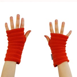 Anna Falcke Wristee® Infant(4-6yrs) Kids fingerless gloves | Thermal Unisex Hand Warmer with Thumbhole(Orange)