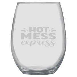 HipFlaskPlus 15oz Stemless Wine Glass -  Hot Mess Express