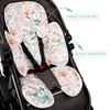 CARUILI 2-in-1 Reversible Infant Car Seat Insert, Ultra Breathable Newborn