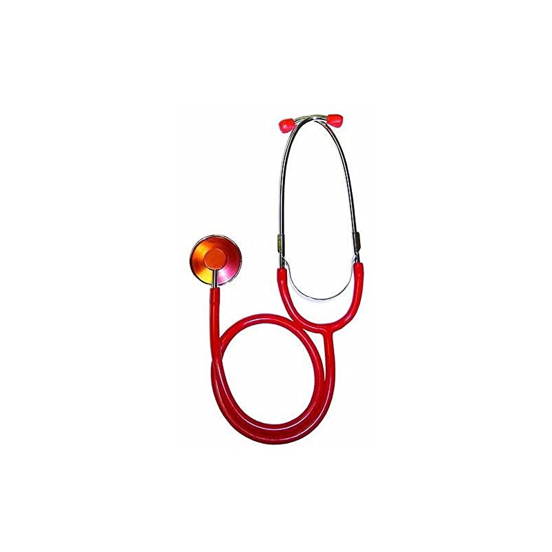 Timesco TD1-13-105 Timesco TD113105 Ruby Single Head Stethoscope, Red