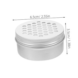 Outanaya 12pcs Hollowed Aluminum Containers with Screw Lids Refillable Round Metal Jars for Hair Wax Lip Balm Lotion Spices Portable Stylish Storage Tins for Crafts and Travel