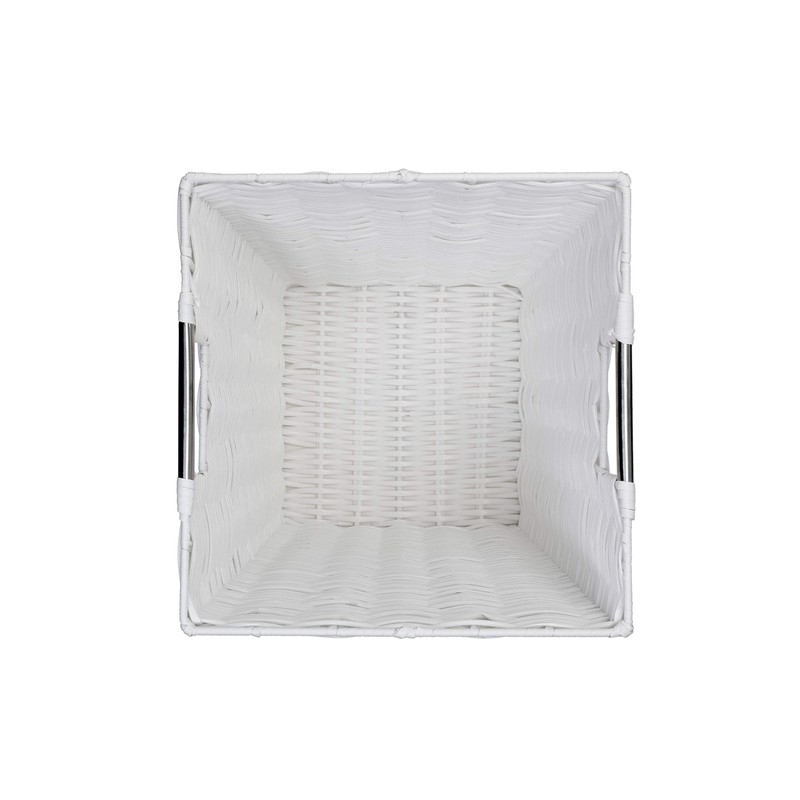 ARPAN Set of 2 White Square Waste Paper Bin White