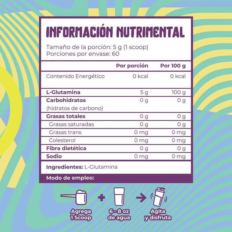 MUNCHIES LAB | GLUTAMINA 300G | 60 SERVICIOS | SABOR