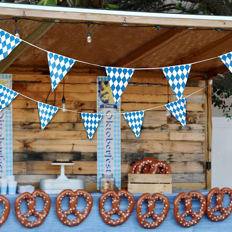 Oktoberfest Pennant Banner Bavarian Flag Pennant Banner Beerfest Party Hanging