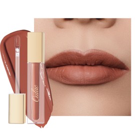 Oulac Kissproof Liquid Matte Lipstick, Brown Apricot Long Lasting Lipsticks for Women, High-Pigmented, Lightweight, Creamy and Melting Texture, Vegan & Clean Beauty, 4.5ml (M04) Sensual Kiss