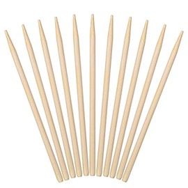 Minisland Premium 5.5 Inch Bamboo Skewers 5mm Thick Short Semi-point Caramel Candy Apple Corn Dog Sticks 100 Counts ---MSL168