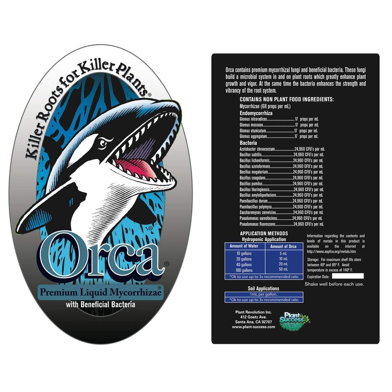 Plant Success PRPS128 Orca Fertilizer, 1 Gallon, Black