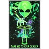 Take Me To Your Dealer - Flocked - Blacklight Poster