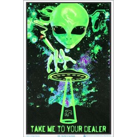 Take Me To Your Dealer - Flocked - Blacklight Poster - 23" x 35"