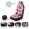 Qpednta Cute Strawberry Car Seat Covers for Women Waterproof Front