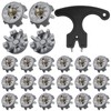 31 Pcs Golf Spikes Replacement Metal Thread 6mm