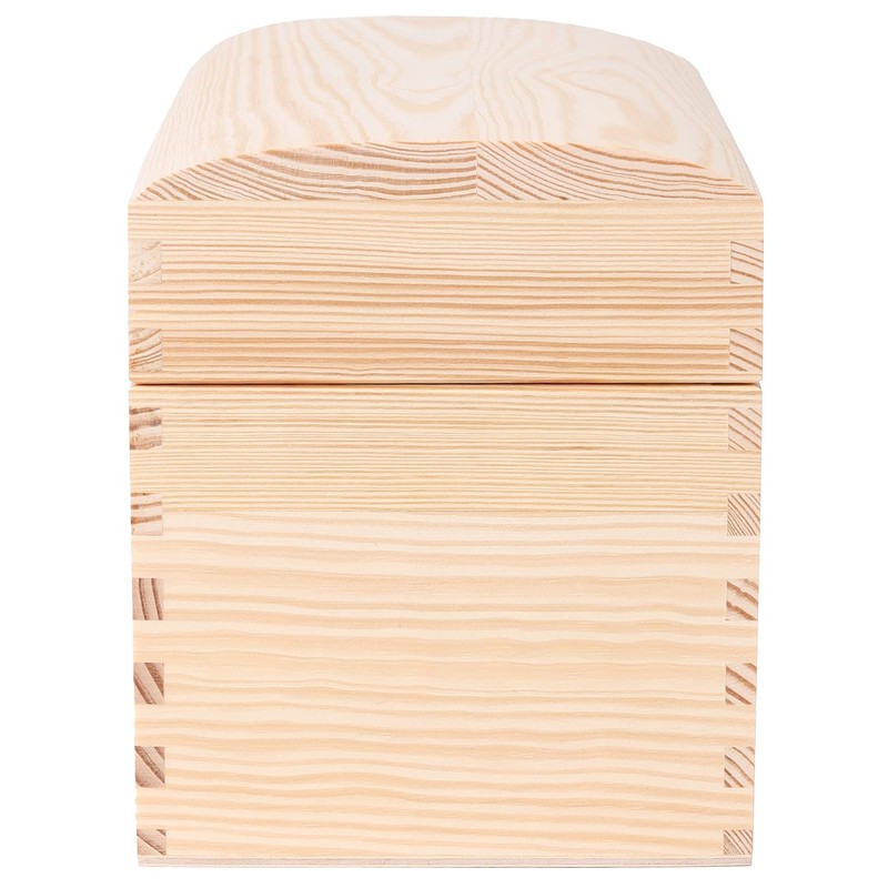 Creative Deco Wooden Storage Box Unpainted with Lid | 25