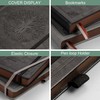 RETTACY Thick Lined Journal Notebook, A5 Hardcover Leather Journal With