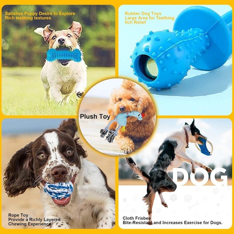 Juego de Juguetes para Perros de 10 Piezas - Juguetes