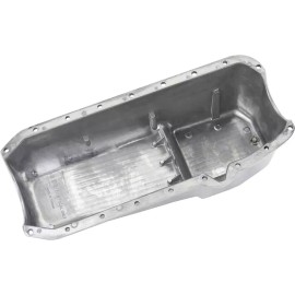Unbranded 1955-1979 SBC Chevy 283 305 327 350 400 2Pc Rms Polished Finned Aluminum Oil Pan