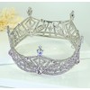 Miss America Crown Austrian Rhinestone Crystal Hair Tiara Desfile T1299