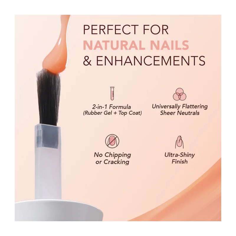 Kiara Sky Tinted Rubber Top Coat Honeymoon