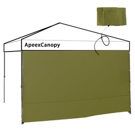 ApeexCanopy Side Sheet (Side Curtain), Tarp Tent, 6.9 ft (2.5 m) / 3 m (Side Sheet Only), Waterproof Tarp Sheet with Velcro (Side Sheet, Waterproof, Windproof, UV Protection, Heat Blocking, Easy
