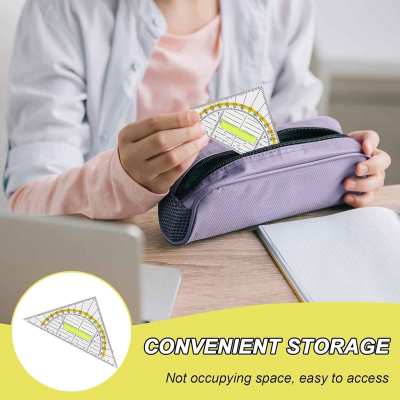 Set Square with Handle, 16 cm Set Square Made of