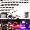 NBWDY 8pc Bluetooth RGB LED Car Motorcycle Glow Lights Flexible