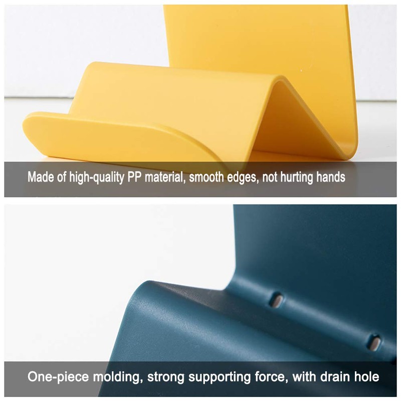 Cdycam Wall Mounted Soap Dish Holder Basket, W-shaped, Quick-Drying Drain,