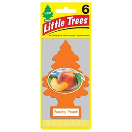 Little Tree Air Freshener 6pac (Peachy Peach) Value Set of 6! LittleTree Air Freshener, Set of 6 Peach