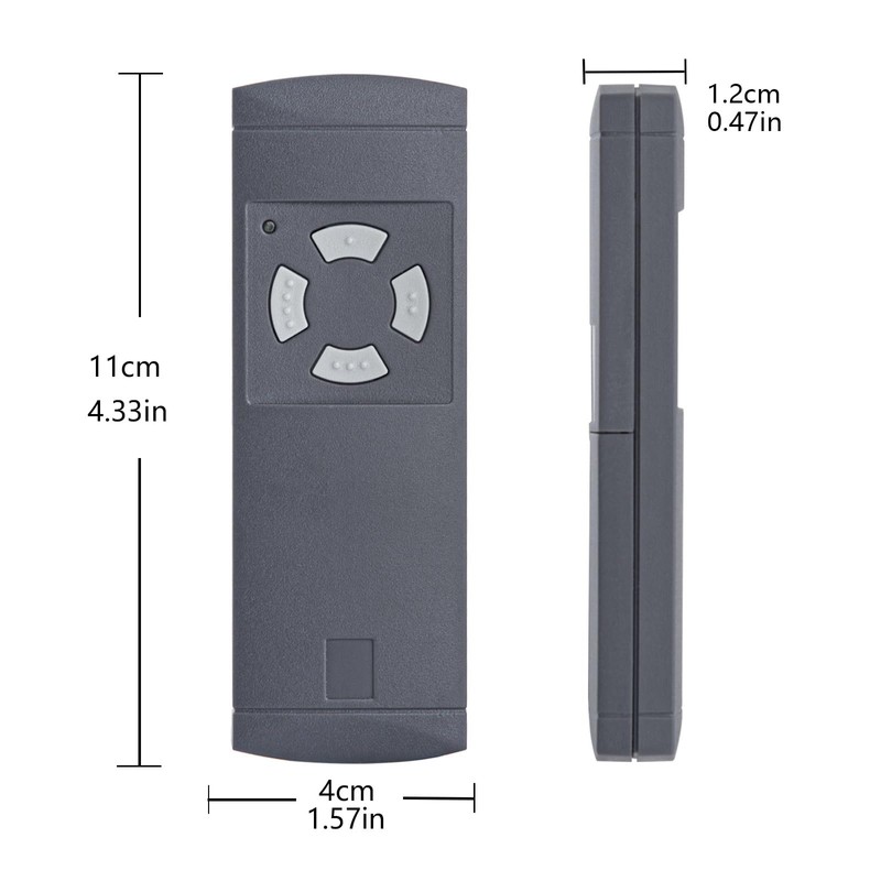 Replacement Handheld Transmitter Compatible with Hormann HS4 40,685MHz Garage Door