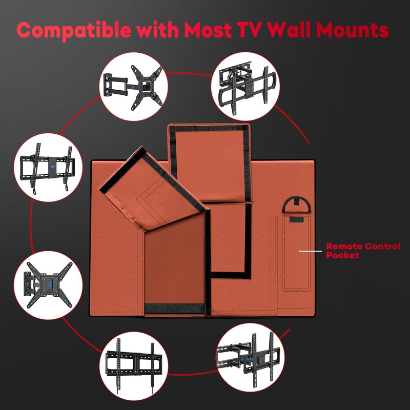 Zettum Outdoor TV Cover 55 Inch - 600D TV Cover