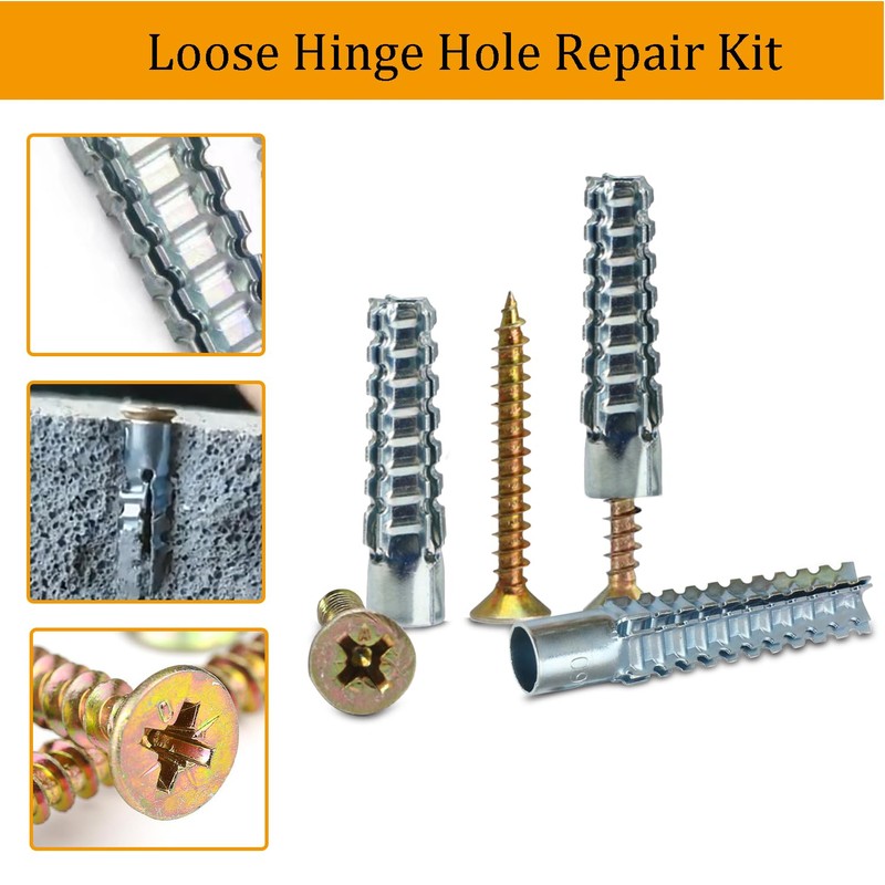 M6 Tree Shaped Steel Hollow Wall Anchor with Screws,Loose Hinge