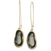 Robert Lee Morris Soho Stone Long Drop Earrings, Black Diamond