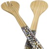 VIE Gourmet Bamboo Salad Servers, Blue