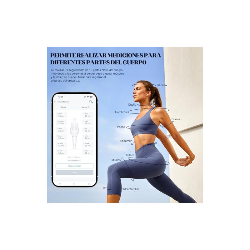 Cinta Metrica Corporal, Mtq Antropometrica Inteligente con App