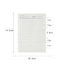Moterm Ruled Refill Pages for True A6 Ring Inserts Undated