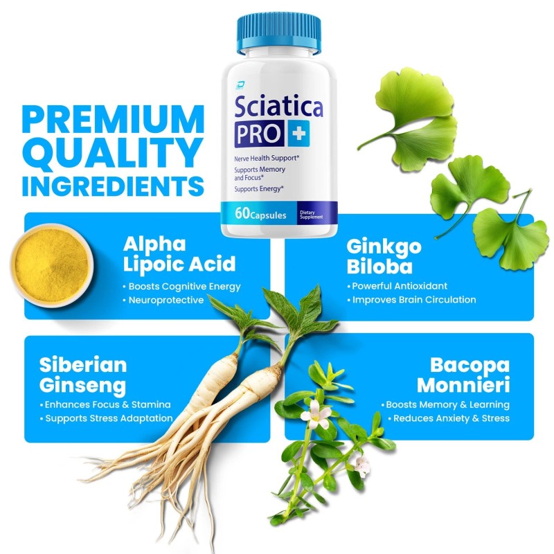 Sciatica Pro Plus (2 Pack) Sciatica Pro Plus Supplement Capsules