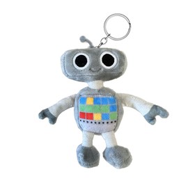 Listener Kids Stuffed Baby Robot Plush Toy with Removable Bag Clip Jett The Robot