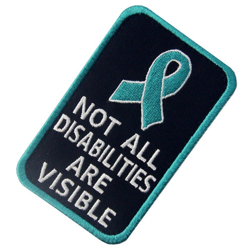 Not All Disabilities are Visible Vests/Harnesses Service Dog Emblem Embroidered