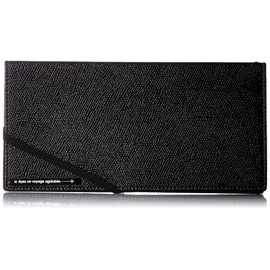 Concise Skimming Block, Passport Case, Leather-Style R, Valuables Holder, 7.9 inches (20 cm), 0.17 lbs (0.062 kg), Black, Black