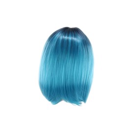 LALAFINA Bob Wig for Women Gradient Cosplay Wig Synthetic Hair Short Straight Washable and Reusable