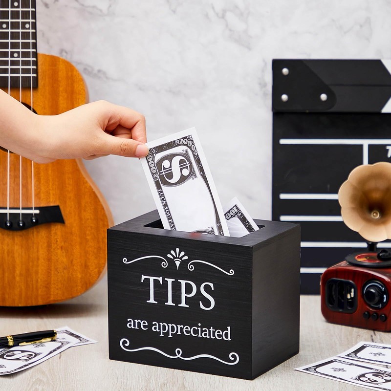 Vesici Wooden Tips Jar Tip Collection 6 x 4 x