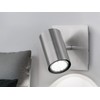 Trio Leuchten 802400107 Spotlight in Matt Nickel 1-Bulb Wall Spotlight