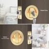 Dontay Pocket Door Keyed Lock with Handles, Round Contemporary Entrance