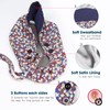 2 Pack Satin Lined Scrub Caps with Buttons & Sweathand,