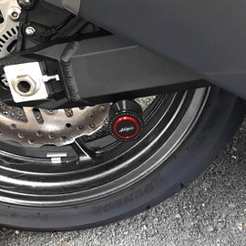 GOXMOTO 8MM Swingarm Spools Sliders Motorcycle Rear Stand Frame Sliders Aluminum Compatible with K.awasaki Ninja 400 500 650 1000SX ZX4R ZX4RR ZX6R ZX10R ZX-4R ZX-4RR ZX-6R ZX-10R Accessories (Red)