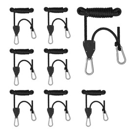 Spider Farmer Pack of 8 Rope Ratchet with Hooks 68 kg Heavy Duty Adjustable Ratchet Hanger for Plant Lamp Rope Ratchet Grow Lamp Guy Ropes Camping with Rope Tensioner